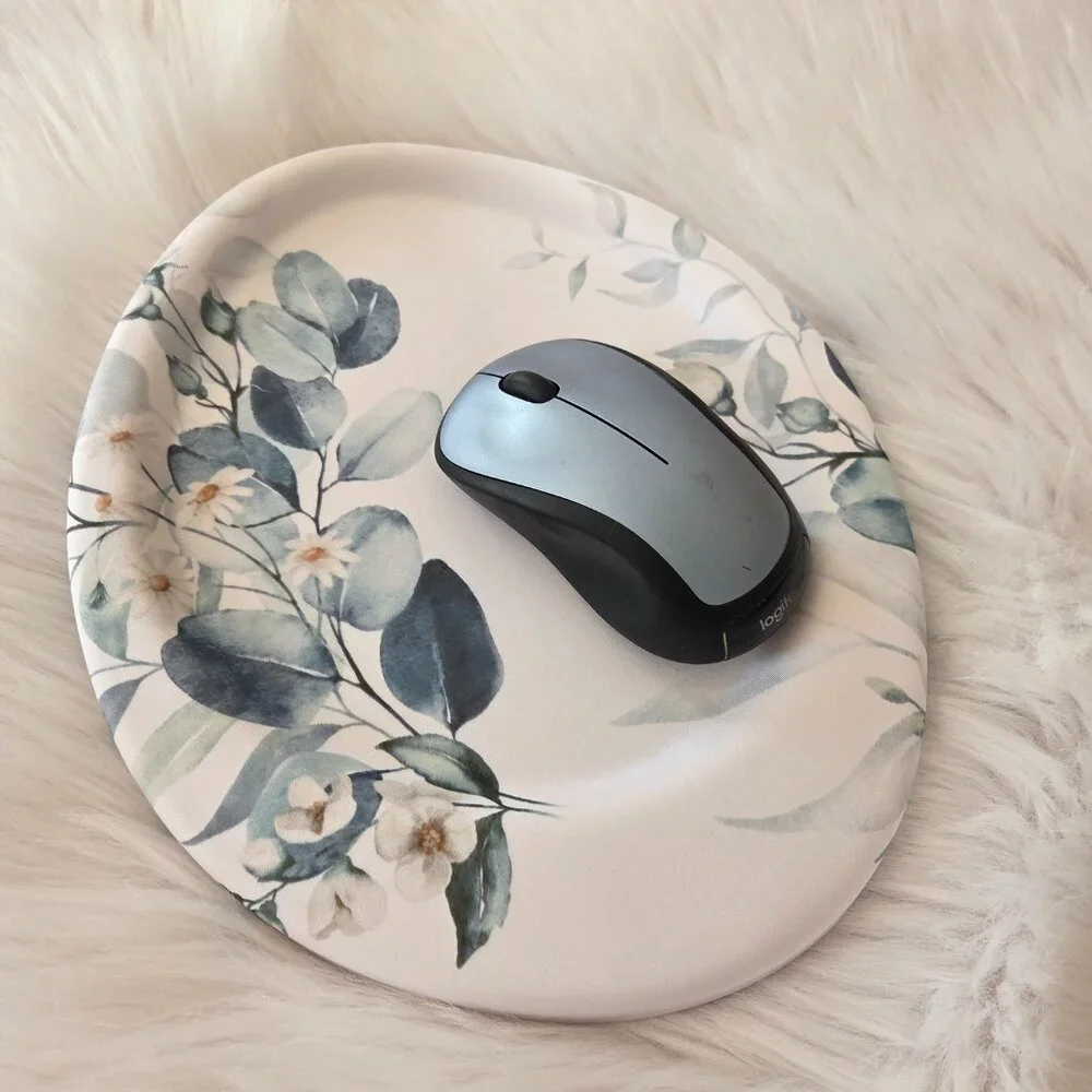 MEKASS Ergonomic Mousepad with Wrist Support Beautiful Flowers